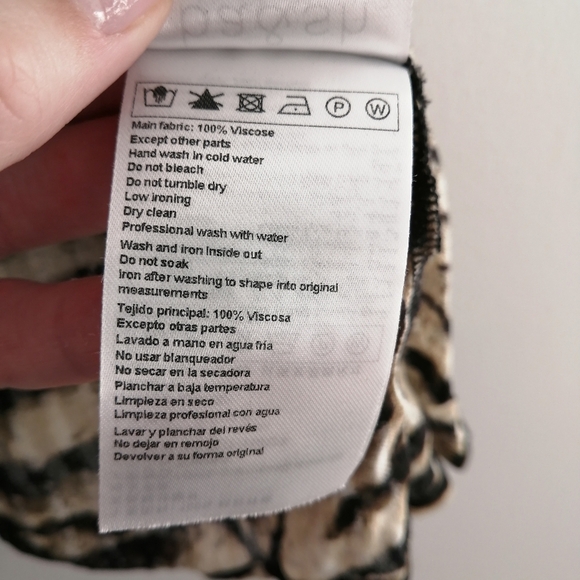 Ba&sh Tiger Print Ruffle Accent Button Up Blouse with Half Sleeves Ba&Sh 0 XS - Picture 12 of 17